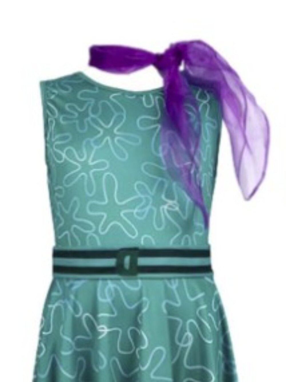 "Disgust" adult costume from "Inside Out", size S. Dress, wig, 2 scarves, lashes